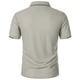 thumbnail image 5 of pstuiky camisetas de hombre, Camisa de manga corta con cuello vuelto, versátil, de color liso y estilo informal para hombre camisetas de hombre m, 5 of 5
