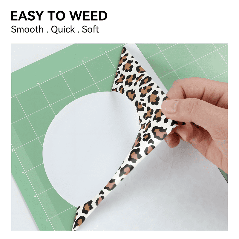 HTVRONT Heat Transfer Vinyl Rolls-12" x 4ft for Shirts, Iron on Vinyl for All Cutting Machine-Easy to Cut & Weed for Heat Transfer Design-Leopard