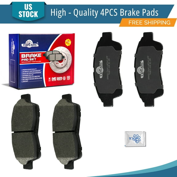 YXPCARS 4PCS Front Brake Pads (D562), Ceramic Pads for Toyota Camry Celica Corolla RAV4 Geo Prizm