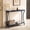 Blue, variant on HLR 29.5" Small Console Table, 2 Tier Narrow Entryway Table with Open Shelf, Black