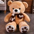 thumbnail image 3 of Huggable High Quality 4 Colors Teddy Bear With Scarf Stuffed Animals Bear Plush Toys Doll Pillow Kids Lovers Birthday Baby Gift, 3 of 5