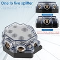 thumbnail image 4 of 2Pcs 1 dans 5 Manières hors Bloc de Distribution d'Alimentation en Alliage de Zinc Voiture Audio Répartiteur Résistant à la Chaleur Ampli de Terre Bloc de Distribution Audio Ampli Bloc de Connexion, 4 of 10