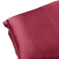 thumbnail image 2 of Unique Bargains Envelope Closure Soft and Smooth Satin Pillowcase (2 Count) Wine Red Queen, 2 of 6