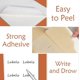 thumbnail image 4 of Half Sheet SelfAdhesive Labels for Laser and Inkjet Printers, White Blank, 2 Labels per Sheet, 4 of 5