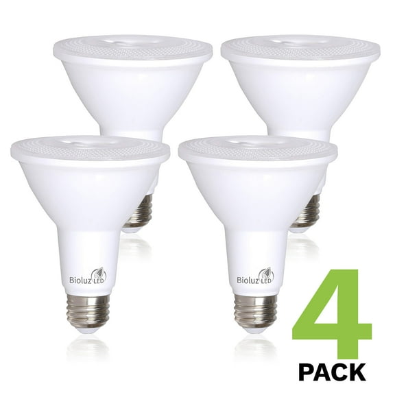 PAR38 LED Bulb 120W Replacement Indoor / Outdoor Dimmable Spot Light Bulb by Bioluz LED, 3000K Soft White, E26, 40 Degree Beam Angle, UL Listed