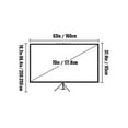 thumbnail image 2 of VEVOR Tripod Projector Screen with Stand 70 inch 16:9 4K HD Projection Screen Stand Wrinkle-Free Height Adjustable Portable Screen for Projector Indoor & Outdoor for Movie, Home Cinema, Gaming, Office, 2 of 9