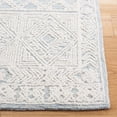thumbnail image 3 of Safavieh Abstract Dusko Trellis Wool Area Rug, Blue/Ivory, 6' x 9', 3 of 11