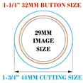 thumbnail image 3 of 100Sets 1-1/4"" 32mm Pin Badge Button Parts Supplies for Pro Maker Machine, 3 of 5