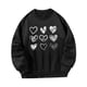 thumbnail image 4 of Sudadera para mujer, jersey negro, ropa informal, camisa de moda, tops ligeros S, 4 of 9