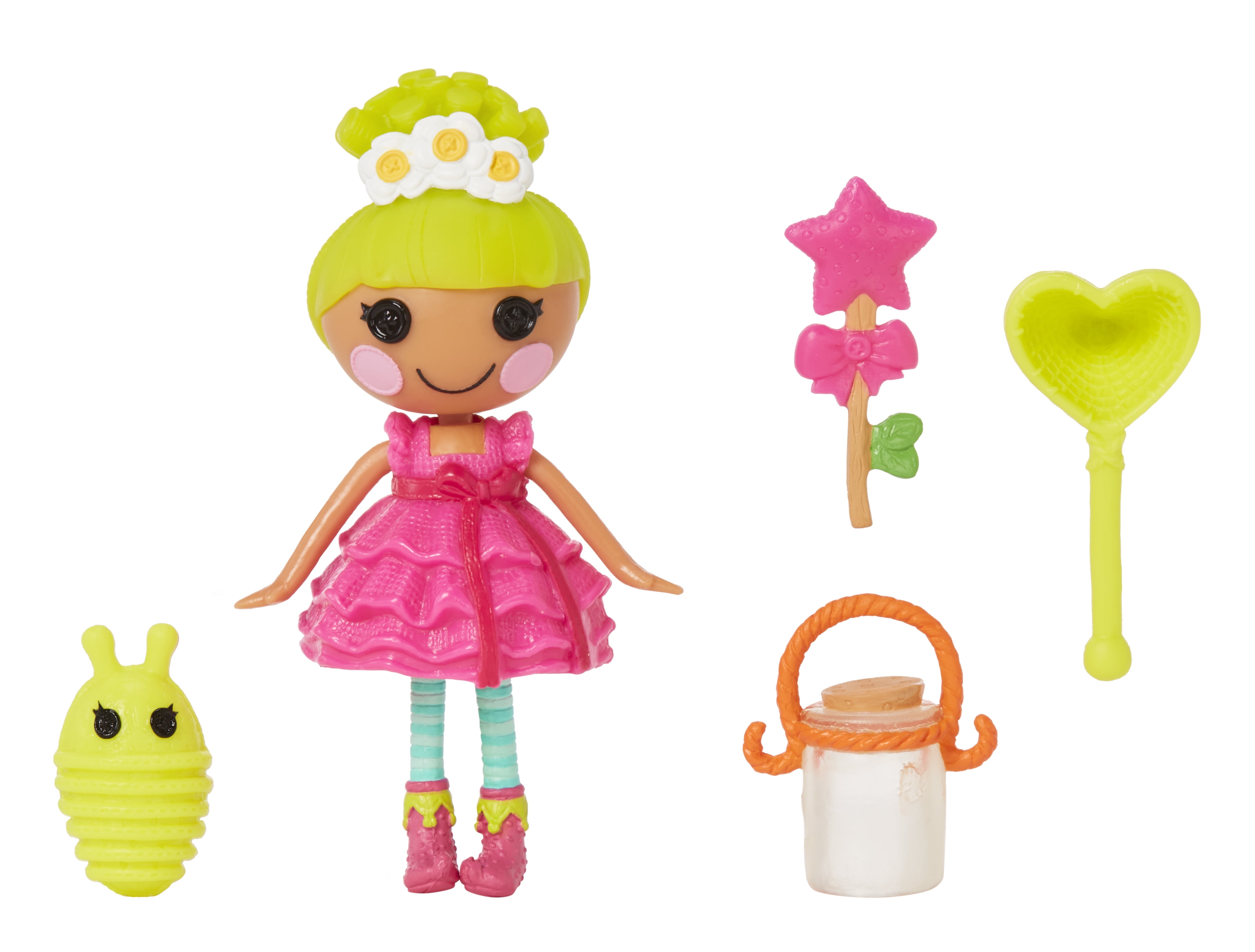 Lalaloopsy Littles Doll Comet Starlight with Pet Bookworm 7" Doll Kids Gift 