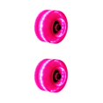thumbnail image 3 of Naiovety Light Up Quad Roller Ruedas de patín de buen agarre Ligero Resistente al desgaste Rueda de doble Accesorios de patinaje Rosa / Rosado morado 2Conjunto, 3 of 6