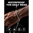 thumbnail image 3 of Terandius Men's Stainless Steel Cuban Chain Bracelet, available in widths of 5mm/7mm/9mm/12mm/14mm and lengths of 8.5 inches/9 inches, comes with a gift box., 3 of 8