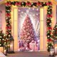 thumbnail image 5 of Christmas Door Frame Party Holiday Decoration Door Stickers Scene Hanging Cloth, 5 of 6