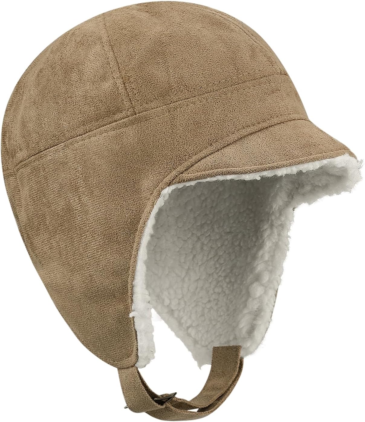 YooGuoGuo Winter Hat with Soft Short Brim Russian Trapper Hat Winter Trooper Hat Ear Flaps Ushanka Snow Skiing Eskimo Hat Cap