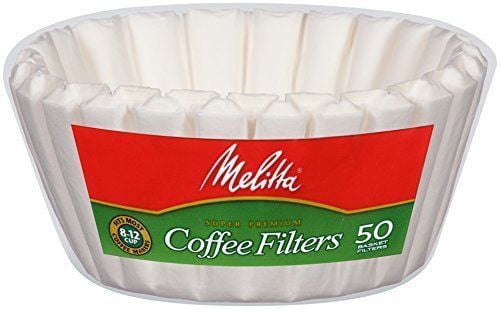 Melitta 8-12 Cup Basket Coffee Filters Paper Natural Brown 200 Count 12 Pack 