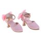 thumbnail image 5 of Sandalias de tacón de bloque de punta puntiaguda altos Medias Calzado Calcetines Accesorios con Autores Rosado Macarena Zapatos de Muñeca, 5 of 8