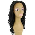 thumbnail image 6 of LUXLUXE Yenne Wavy 23 inch 4X4 Hand-Tied Lace Front Wig, 20+ Shades of Natural color, (#1 - Black), 6 of 10
