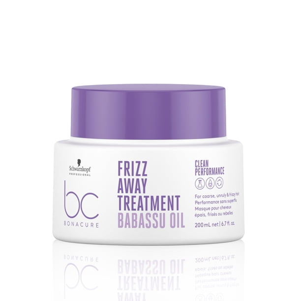 Schwarzkopf Professional BONACURE - Frizz Away Mascarilla Tratamiento Aceite de Babasú 200 ml, Tratamiento Intensivo, Controla y Nutre el Cabello, Antiencrespamiento, Mejora Desenredado, Pe