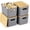 Gray, variant on 4 Packs Storage Bins with Bamboo Lids - Plastic Storage Containers with Lids Stackable Storage Box: Storages Baskets for Organizing Desktop Closet Playroom Classroom Office, Black