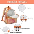 thumbnail image 4 of Boho Bohemia Pioneer Flower Art Backpack for School,Cute School Bag,Schoolbag with Adjustable Shoulder Straps & Padded Back,15.25"x11.5"x5.25", 4 of 6