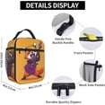 thumbnail image 6 of Rock Star Red Panda Lunch Box for Women Men, Insulated Lunch Box, Reusable Lunch Bag for Office, Work, Picnic, Travel, 6 of 10