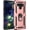 RoseGold, variant on For LG Aristo 5 / Fortune 3 / Tribute / K8X / Phoenix 5 / LMK300 360° Rotating Metal Ring Holder Kickstand Magnetic Car Mount Protective Case Cover Red