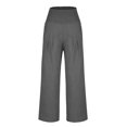 thumbnail image 4 of Women's Flowy Wide Leg Pants Casual Boho Vacation Beach Pants Elastic High Waisted Palazzo Trouser with Pocket Ladies Comfy Plus Size 2026 Trendy Outfits Lightweight Cute Fashion Dressy Clothes, 4 of 8