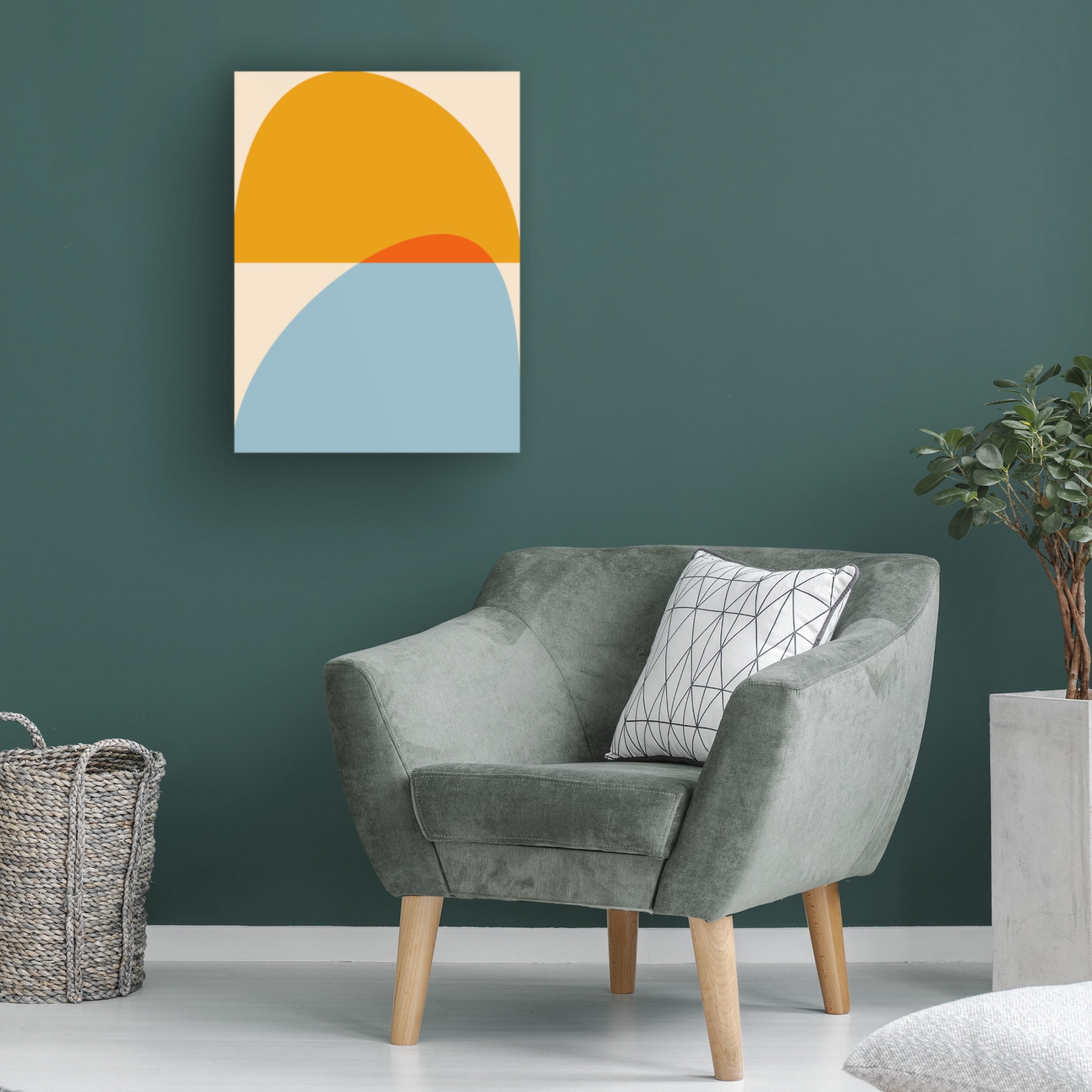 Trademark Fine Art Ana Rut Bre Mid Century Pastel 18 Canvas Wall Art