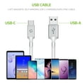 thumbnail image 4 of Cellet 3.3-Feet / 1-Meter Magnetic Self Winding USB-C Charging and Data Sync Cable Compatible with Apple iPhone, Samsung Galaxy, GPS and Tablets & Android Devices - White, 4 of 10
