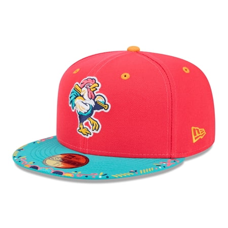 Men's New Era Red/Turquoise Delmarva Shorebirds 2026 Copa De La Diversion 59FIFTY Fitted Hat