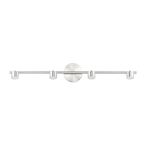 -28W 4 Led Fixed Rail Track Light-5 Inches Wide By 5.75 Inches High-Satin Nickel Finish Et2 Lighting E52004-Sn