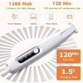 thumbnail image 6 of Dog Paw Trimmer with LED Light, 18mm Widen Blade, 35dB Low Noise, USB Rechargeable Pet Hair Clipper for Dogs Cats Paws Eyes Ears Face Rump, 6 of 6