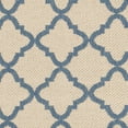 thumbnail image 6 of SAFAVIEH Beach House Nima Trellis Indoor/Outdoor Runner Rug Cream/Blue, 2' x 8', 6 of 7