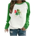 thumbnail image 2 of Qiopertar Femmes Décontracté Manches Longues Col Rond Hauts Chemises Amples Blouse Imprimé Graphique Chandail en Molleton Offres de la Semaine Liquidation à Moins de 5$ jusqu'à 90 % de Réduction, 2 of 4