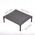 thumbnail image 2 of Elevated Dog Bed Breathable Pet Cot for Small Medium Dogs Cooling Raised Dog Frame Stand for Indoor Outdoor Use 30 X 24 Inch Lightweight Pet Rest Platform, 2 of 8