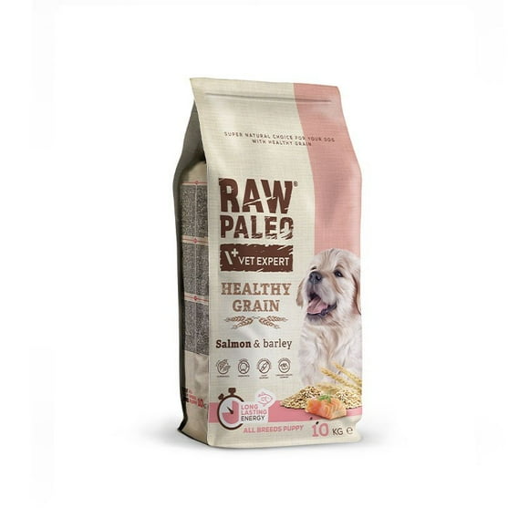 VetExpert - Raw Paleo Healthy Grain Puppy Salmon and barley - dry dog food - 10 kg
