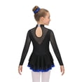 thumbnail image 2 of TSSOE Kids Girl's Ballet Dance Leotard Dress Gymnastics Bodysuit Shiny Rhinestone Lyrical Dance Outfit with Hair Band Royal Blue 16, 2 of 5