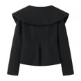 thumbnail image 2 of Chaqueta Bomber con cuello de solapa y cremallera para mujer, abrigo de manga larga con bolsillos, novedad de primavera, 2 of 5