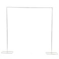 thumbnail image 5 of Wedding Arch Stand with Bases, 6.9ft Tall x 6.6ft White Square Wedding Backdrop Stand Balloon Arch Stand Kit Wedding Arches for Ceremony Weddings Party Event, 5 of 10