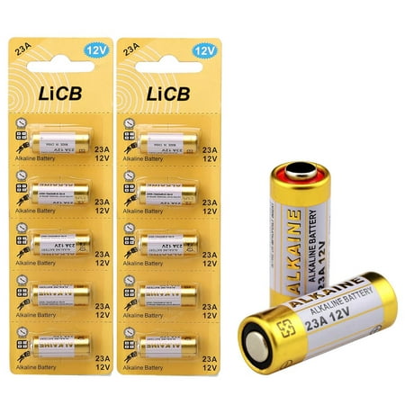 LiCB A23 23A Batteries 12V 23ae Pile Alcaline Miniature (10 Pièces