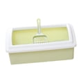 thumbnail image 4 of DOLITY Cat Litter Tray Potty Pet Toilet Toilette Sand Box Container Bedpan Open Top Cat Green, 4 of 9