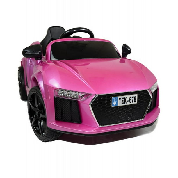 Carro Montable Electrico The Baby Shop - 678 5Km/h Control Remoto 2.4GHz Luz Rosa -