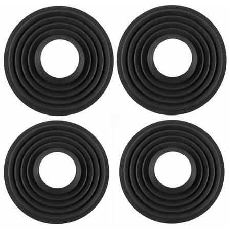 UPC: 0192223156005 | Silicone Lens Hoods for 50-70mm Diameter Lenses (2-Pack) with Silicone Lens Hoods for 70-90mm Diameter Lenses (2-Pack)  Black