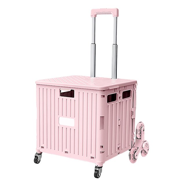 Caja Herramientas Plegable Carrito Mano Con Ruedas Portátil Utilitario Telescópico 4 Giratorias para Viajes Compras Mudanzas Almacenamiento Uso en Oficina