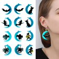 thumbnail image 5 of 5 Pendientes molde colgante decoración bruja Luna murciélago espejo molde de silicona, 5 of 5