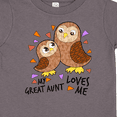 thumbnail image 4 of Inktastic My Great Aunt Loves Me- cute owl family Boys or Girls Toddler T-Shirt, 4 of 5