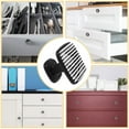 thumbnail image 5 of 4 Pcs Cabinet Handle Drawer Pulls Black and White Stripes Knobs with Screws Square Furniture Office Cabinet Knob Decoration, 5 of 7