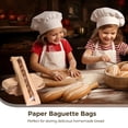 thumbnail image 2 of 100 bolsas de baguette, bolsas de papel para pan con ventana para pan casero, sacos de almacenamiento de pan kraft marrón, bolsas largas de embalaje de pan francés, bolsas de almacenamiento de panader, 2 of 5