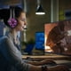 thumbnail image 2 of Auriculares profesionales para juegos con cancelación de ruido Auriculares con micrófono, con luces LED y canales estéreo, para Ps4, Ps5, PC, Xbox One, Switch, para niños y adultos Namotu CZDZ-HQ111-2, 2 of 6