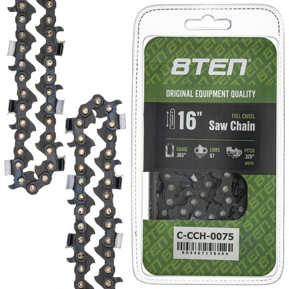 Full Chisel Chainsaw Chain 16 inch .063 .325 67DL for Stihl MS 261 290 361 390 810-CCC2297H